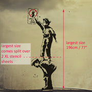 Banksy Graffiti is a crime Stencil