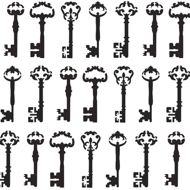Antique Keys Stencil