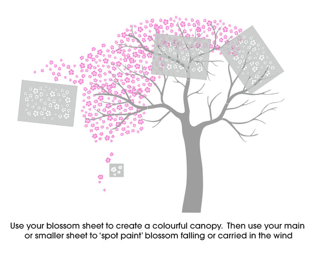 Nursery Blossom Tree Stencil