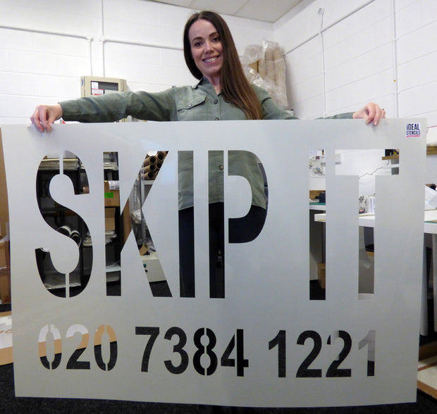Custom Skip Marking Stencil