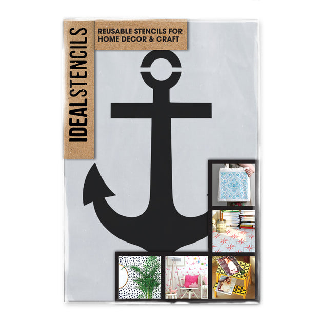 Prima Marketing Anchors & Helm Stencil - 12x12 Inch Reusable Plastic Template For Crafts