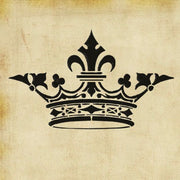Antique crown stencil