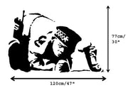 Banksy Snorting Copper stencil - Life Size