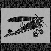 Biplane Stencil