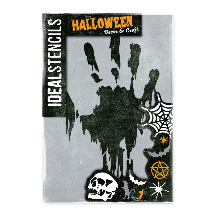 Hand print Halloween Stencil