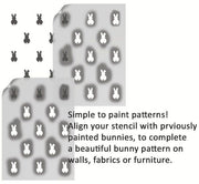 Bunny Pattern Stencil