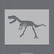 Dinosaur Fossil Skeleton Stencil