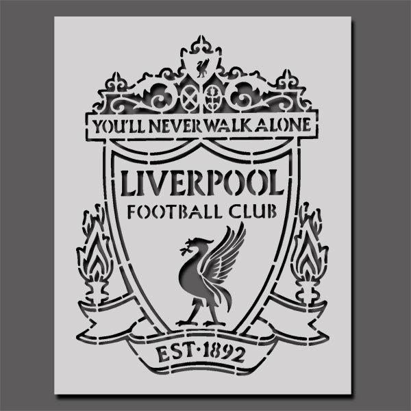 Liverpool Football Crest Stencil – IdealStencils