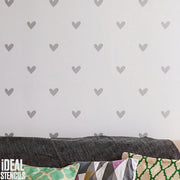Love heart pattern stencil
