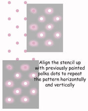 Polka Dot Pattern stencil