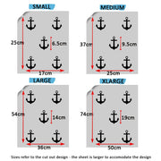 Ships anchor pattern stencil