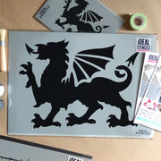 Welsh Dragon Stencil