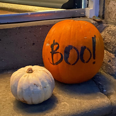 Halloween Pumpkin Stenciling