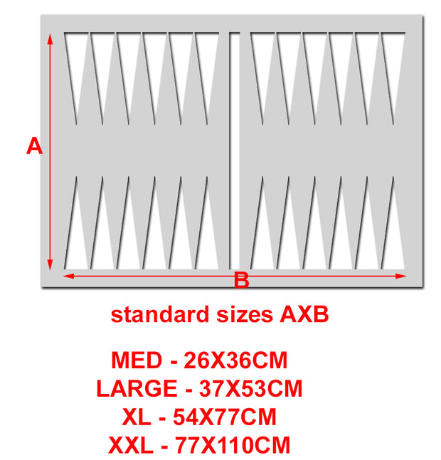 Backgammon Board Stencil