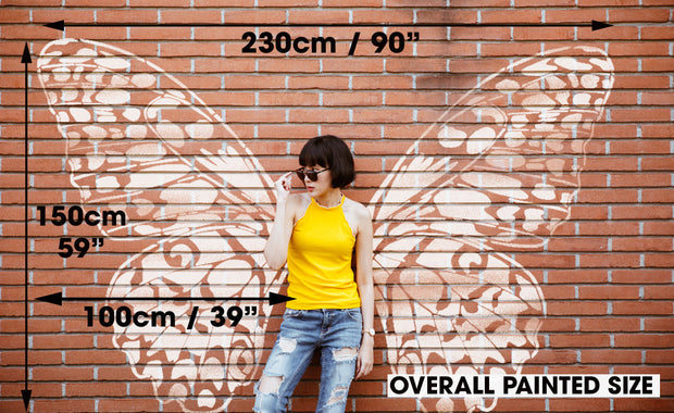 MASSIVE Wall Butterfly Mural STENCIL Set