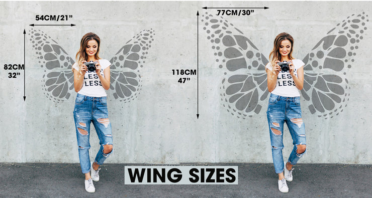 Butterfly Wings Wall Stencil