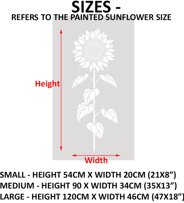 Huge Sunflower Stencil