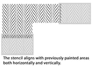 STRAND Stripes Wall Stencil