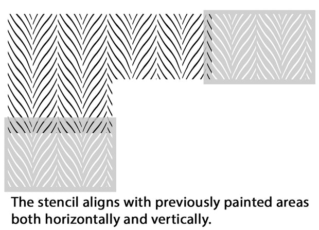 STRAND Stripes Wall Stencil