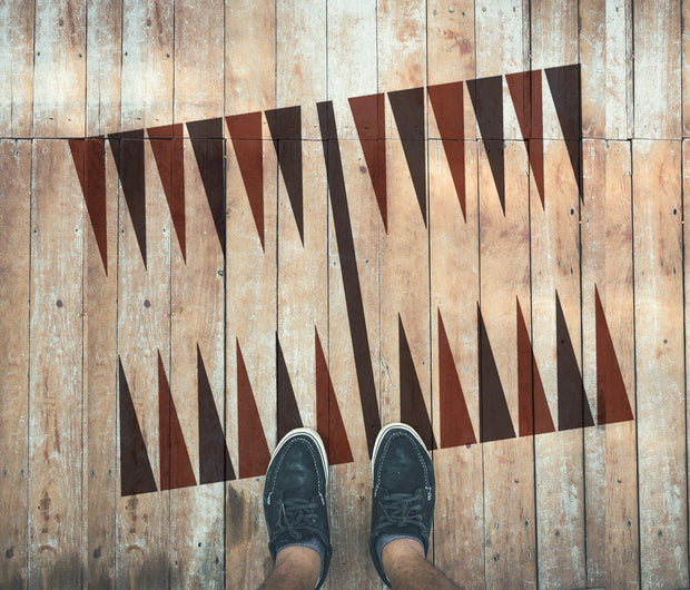 Backgammon Board Stencil