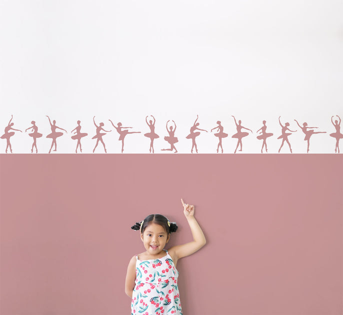 Ballerina Ballet Dancer Border Stencil – IdealStencils