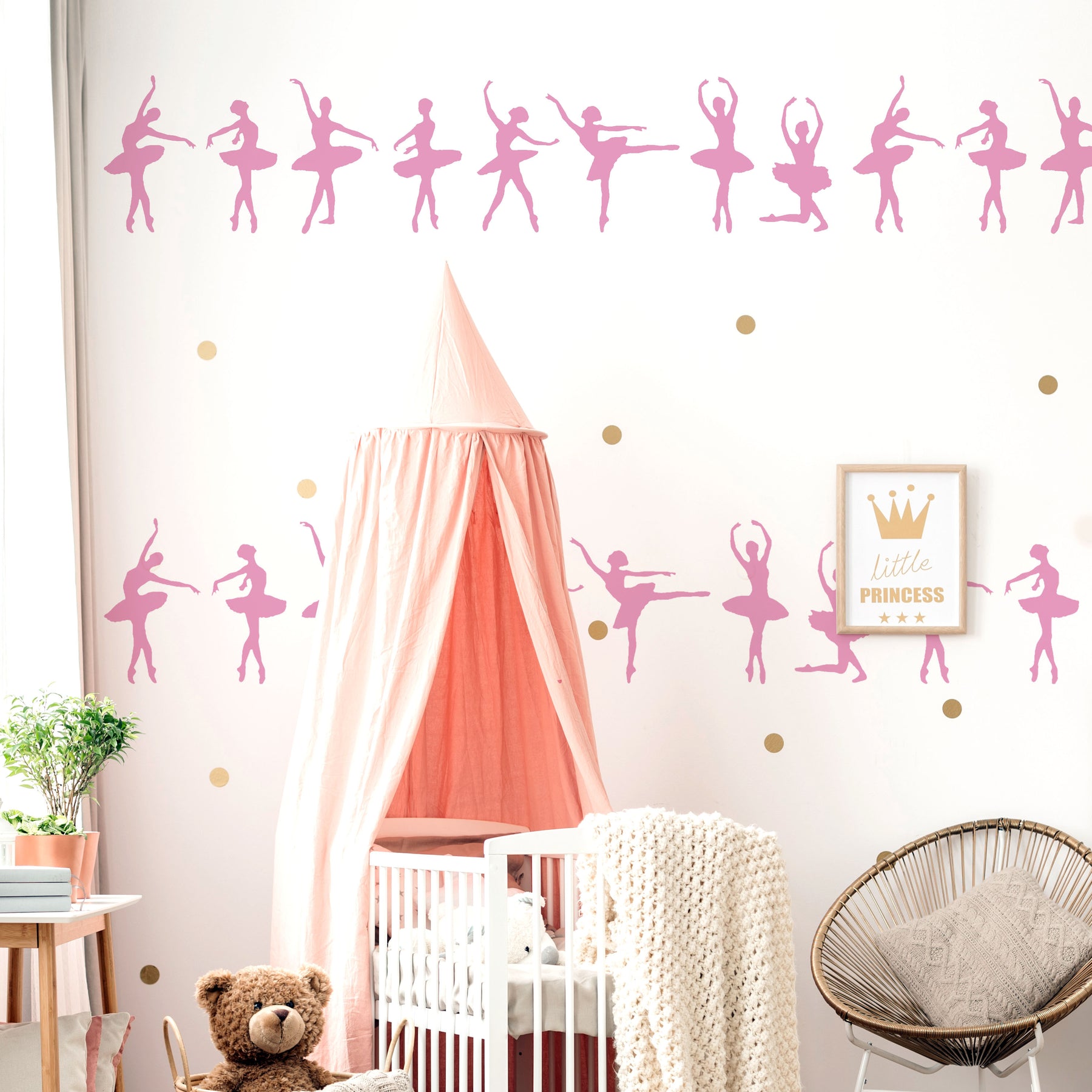 Ballet Note Border Ballerina Ballet Dancer Border Stencil – IdealStencils