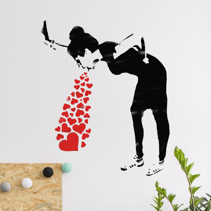 Banksy Love Sick Hearts Stencil
