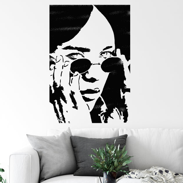 Billie Eilish Wall Art Painting STENCIL - Reusable – IdealStencils