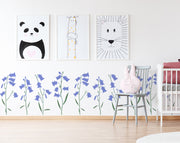 BLUEBELL WOODLAND Stencil, Nature WALL Decor Stencil