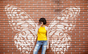 MASSIVE Wall Butterfly Mural STENCIL Set