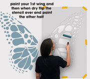 Butterfly Wings Wall Stencil