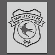 Cardiff City FC Football Crest Stencil
