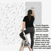 CARRARA Marble Pattern Stencil