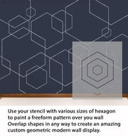 Hexagon Geometric Stencil