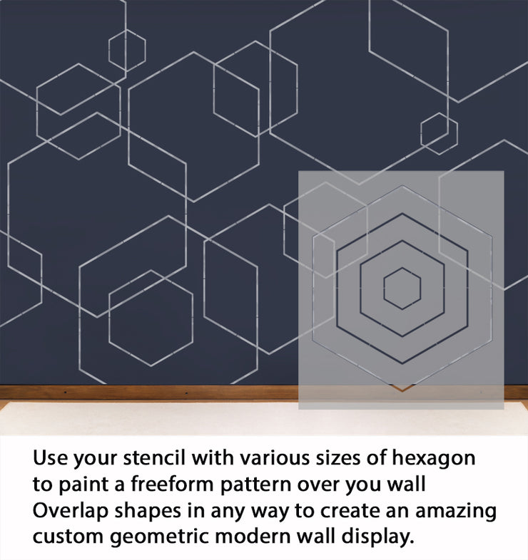 Hexagon Geometric Stencil