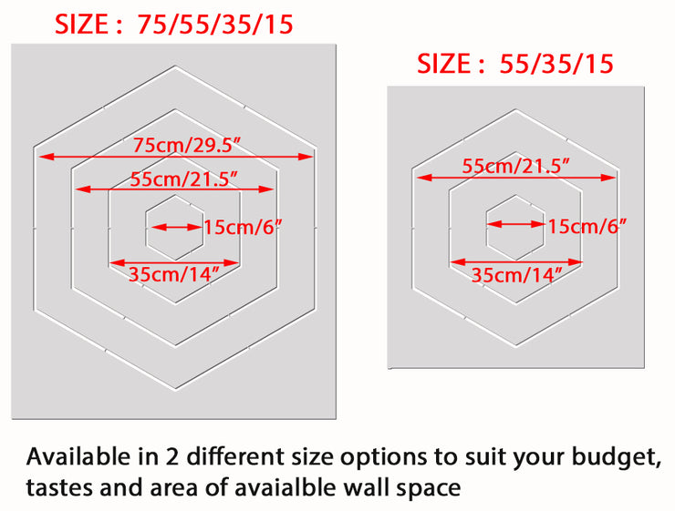 Hexagon Geometric Stencil