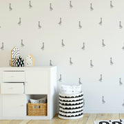 Goose Pattern Nursery Wall Stencil