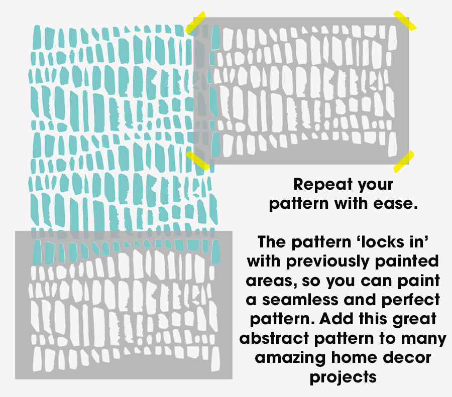 KLEE Abstract Wall Pattern STENCIL, Paint a Modern ART Abstract ...