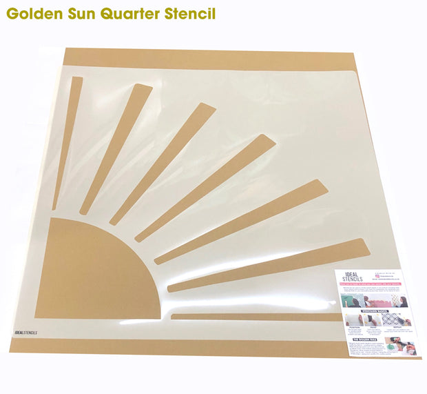 HUGE Golden Sun BOHO Nursery Stencil