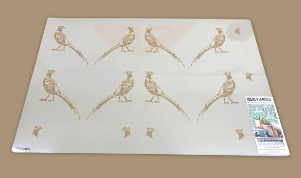 Pheasant Pattern Stencil