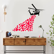 Banksy Love Heart Helicopter