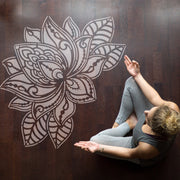 Lotus Mandala flower stencil