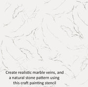 MARBLE VEINS Craft Stencil