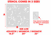 Marble Faux Pattern Stencil