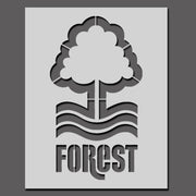 Nottingham Forrest FC Badge Stencil