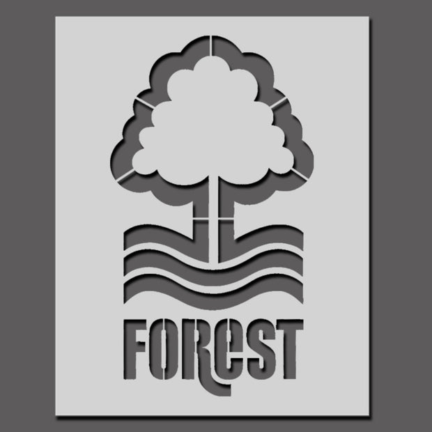 Nottingham Forrest FC Badge Stencil