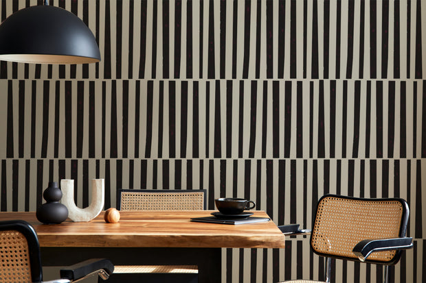 Vertical Stripes Wall Pattern Stencil