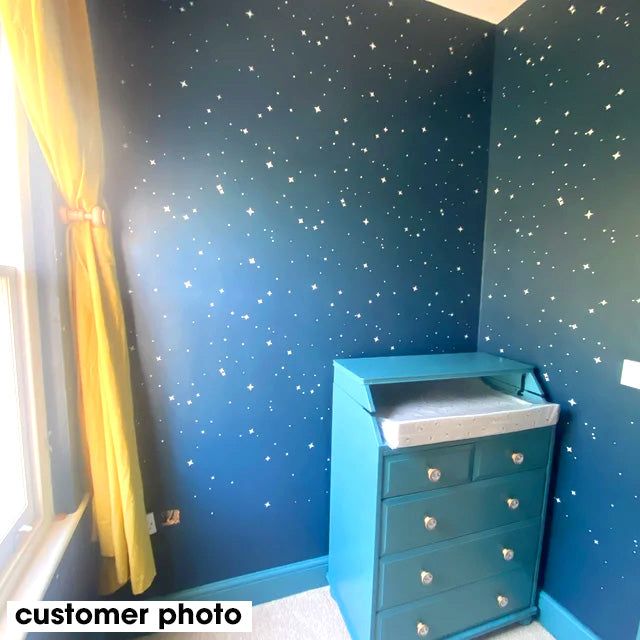 Starlight Nursery Wall Pattern Stencil