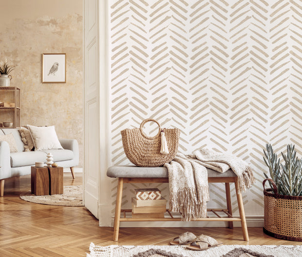 WILLOW Herringbone Pattern Stencil