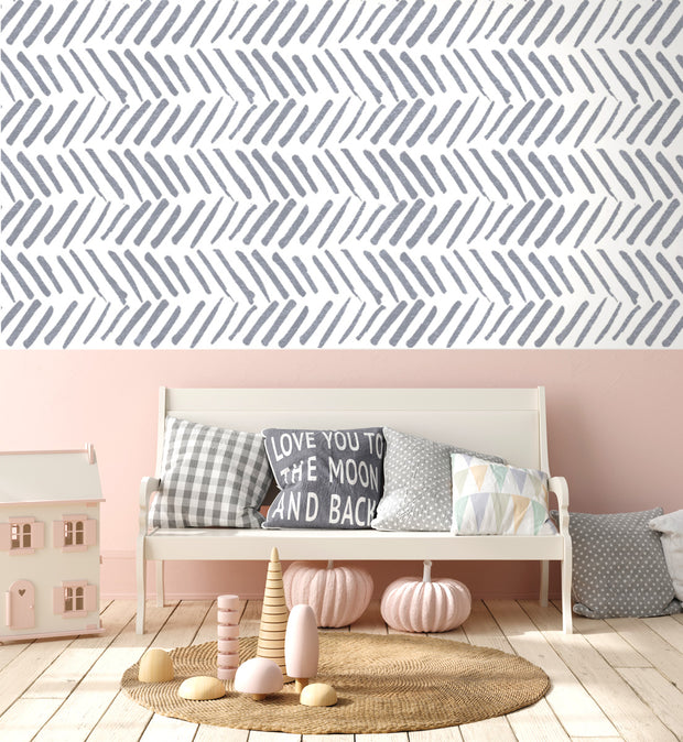 WILLOW Herringbone Pattern Stencil